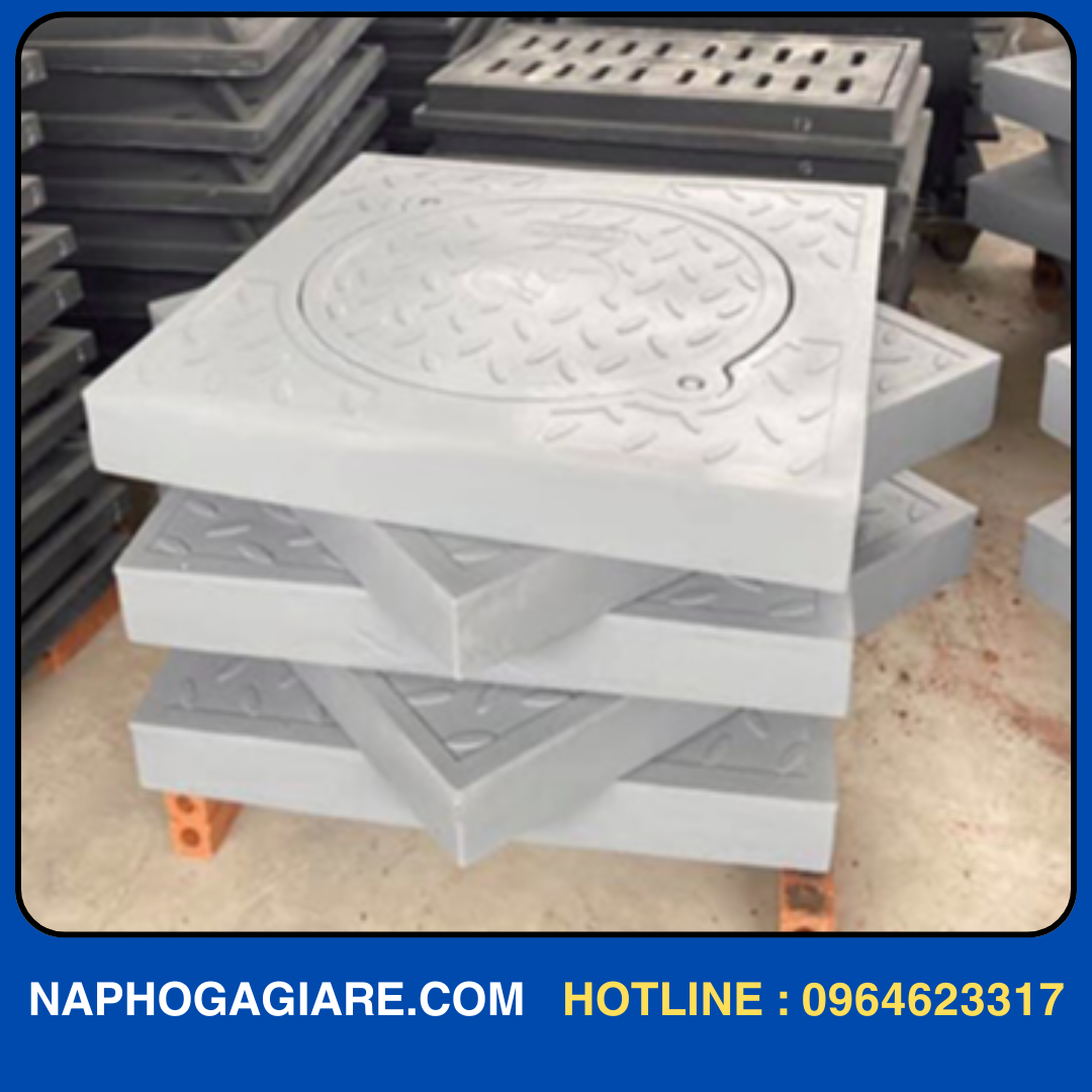 Nắp hố ga composite thân vuông dương
